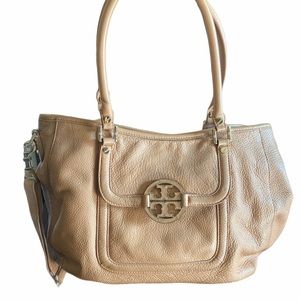 Tory Burch Aged Amanda Classic Handle Hobo
